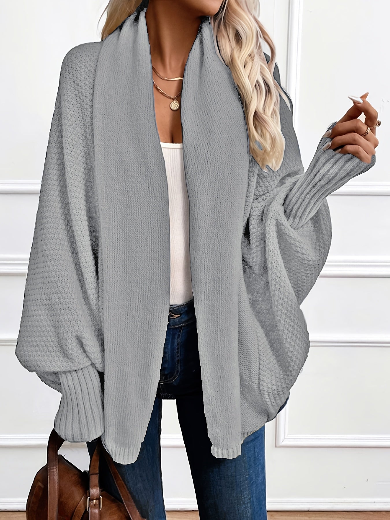 Celandine | Damesvest met sjaalkraag – Loszittend, halflang vest