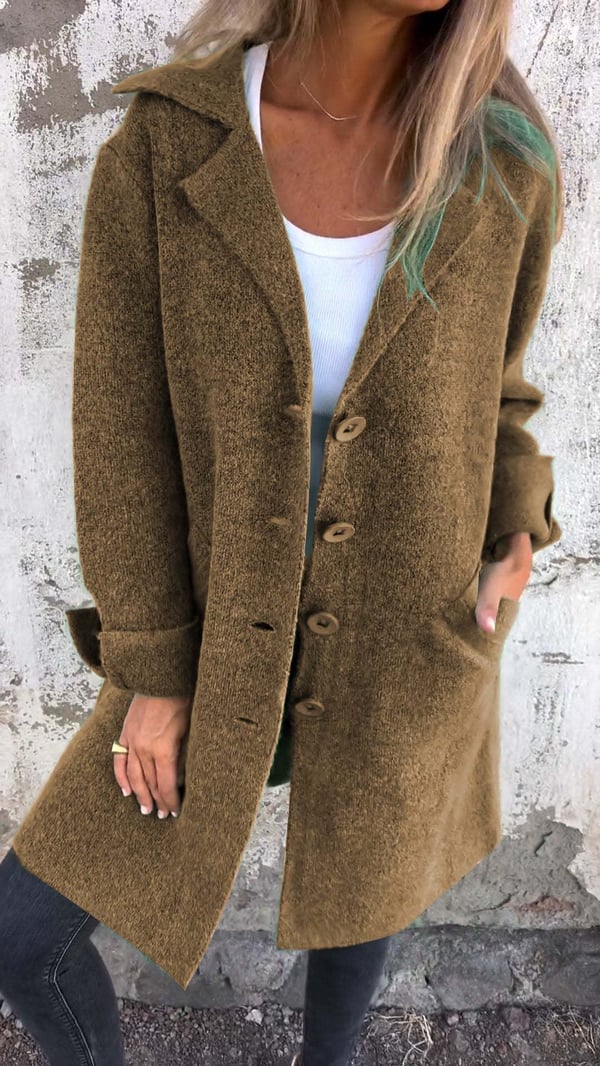 Cathalina | Gebreide Damesjas met Relaxed Fit – Zachte, Lichtgewicht Casual Jas