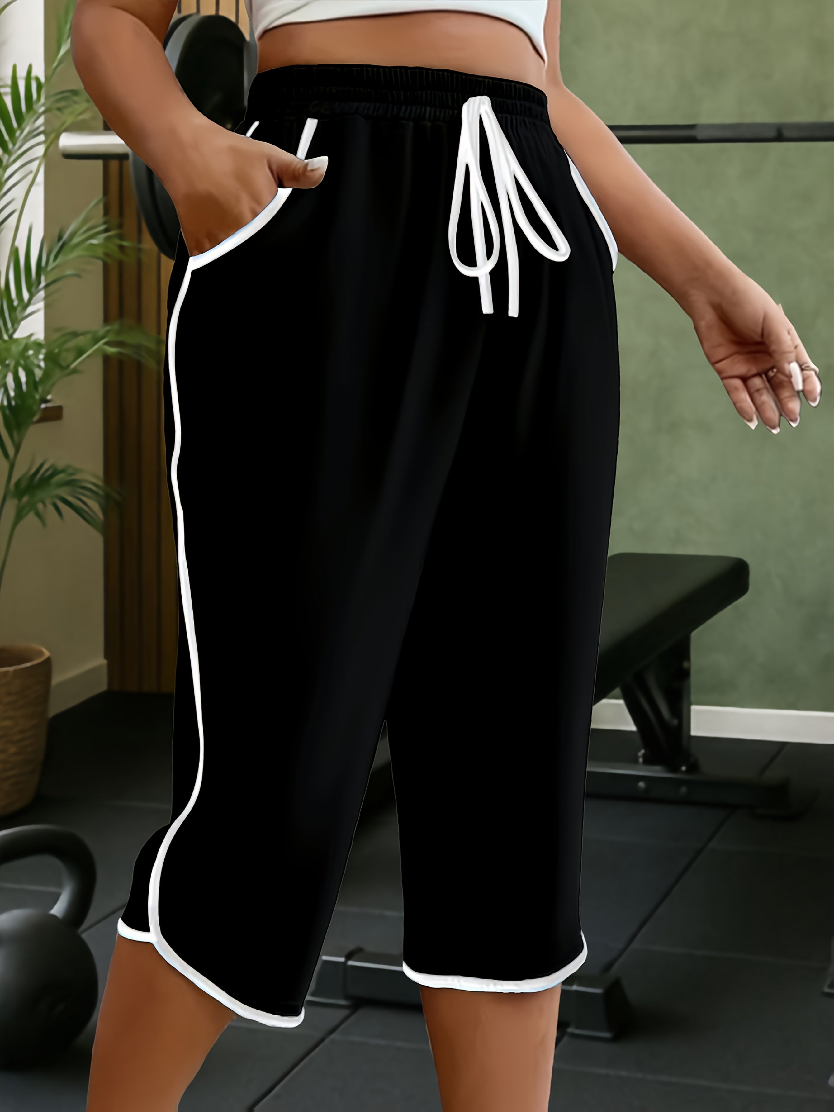Juliette | Casual joggingbroek voor dames – Halflange joggingbroek met zakken