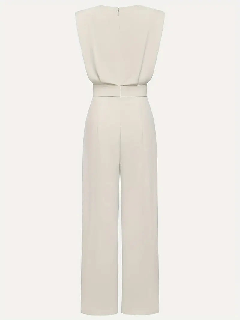 Preslyn | Dames Jumpsuit Elegant – Flatterend Model met Tailleaccent en Rechte Pijpen