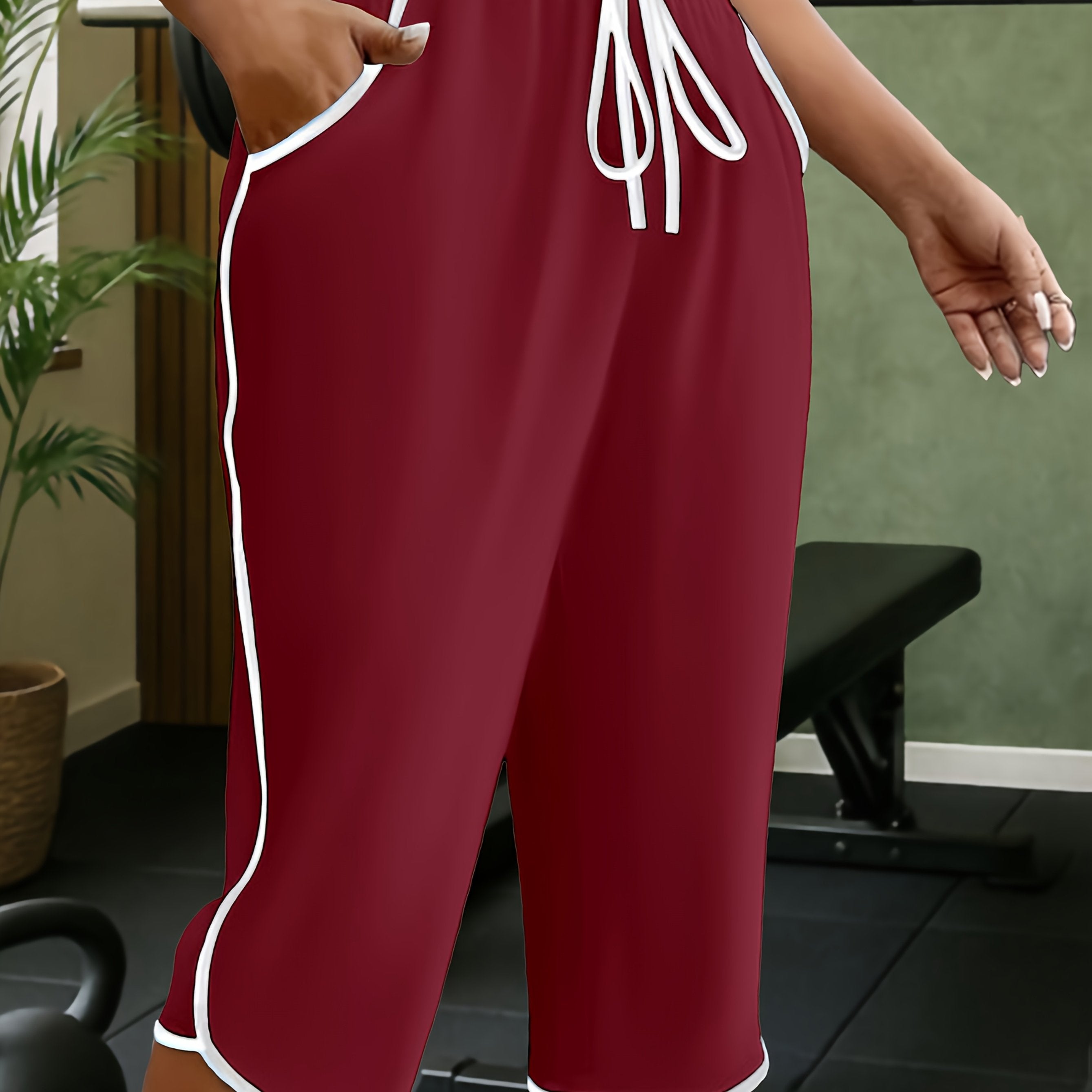 Juliette | Casual joggingbroek voor dames – Halflange joggingbroek met zakken