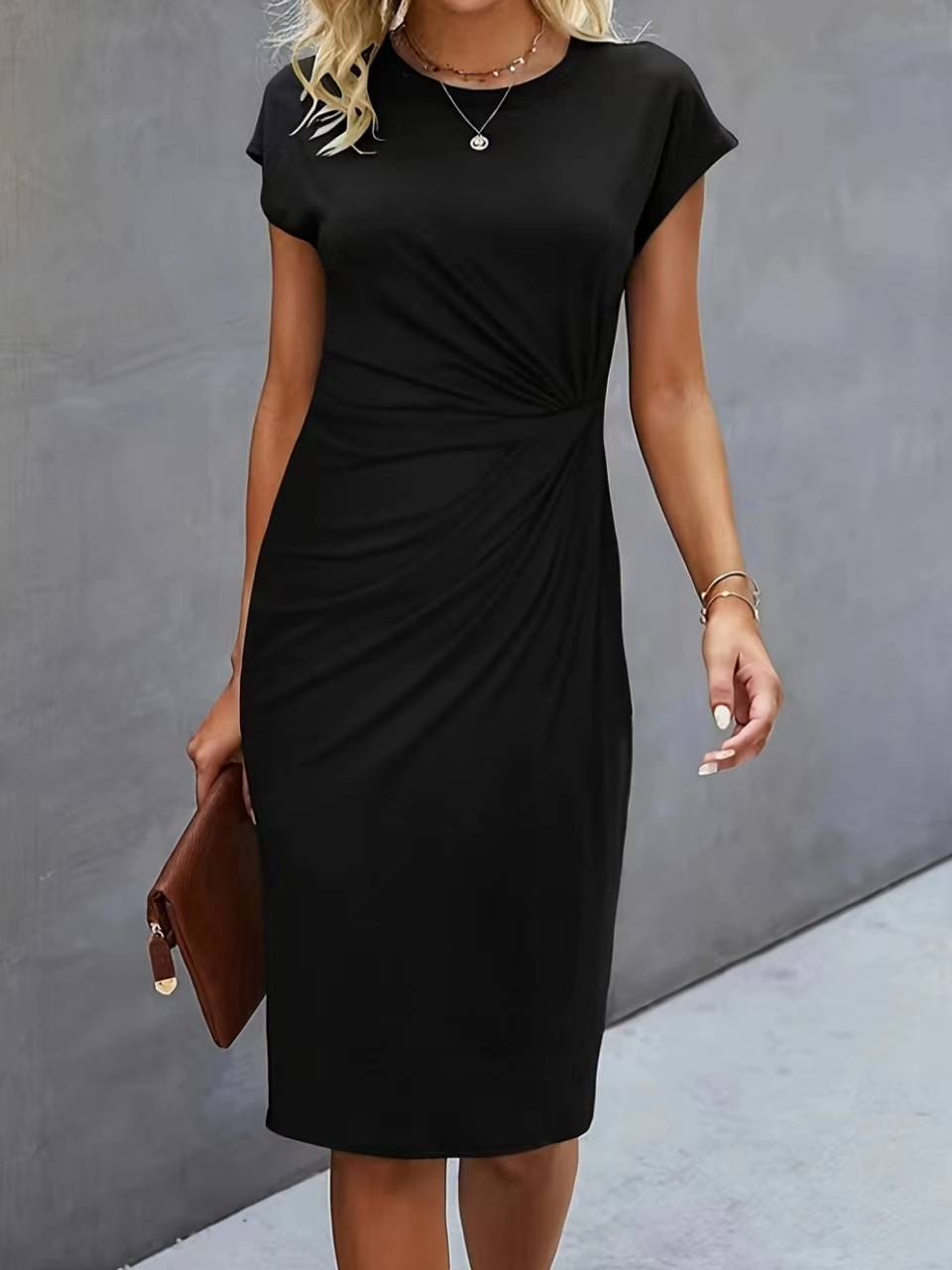 Rylen | Midi-jurk voor dames – Elegante dagjurk met slanke pasvorm