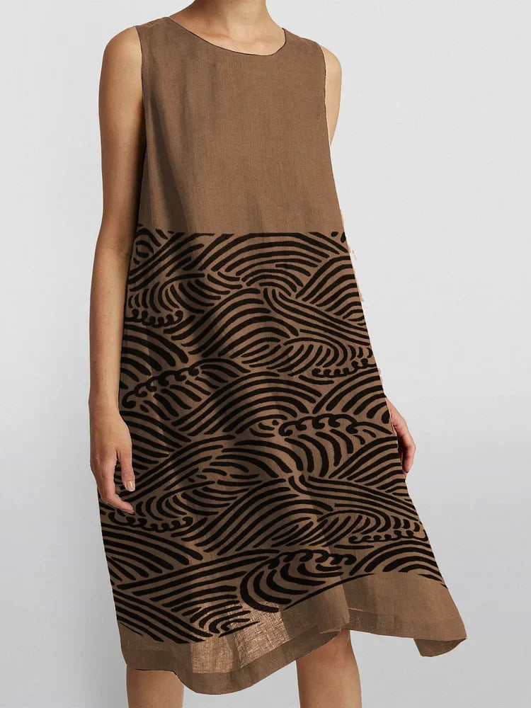 Odel | Chique casual jurk voor dames – tijdloze charme, elegante, soepel vallende midi-jurk