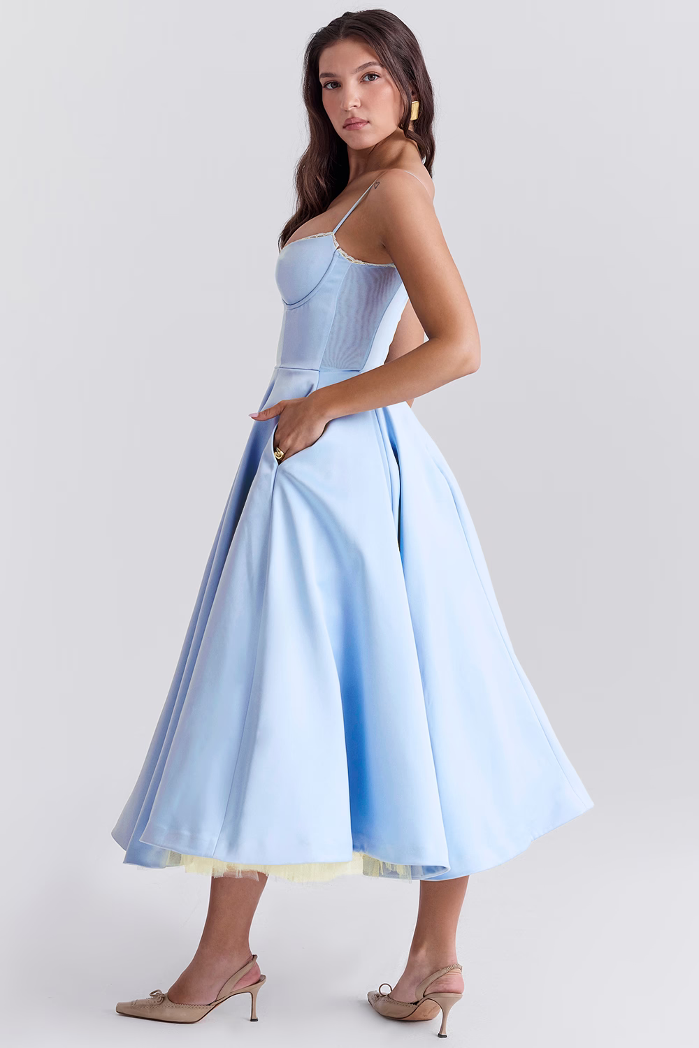 Alice | Satijnen Avondjurk voor Dames – Elegante Formele Fit & Flare Jurk