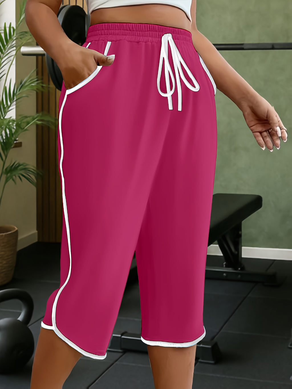 Juliette | Casual joggingbroek voor dames – Halflange joggingbroek met zakken