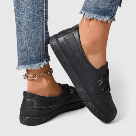 Griselda | Witte orthopedische sneakers voor dames – Lage casual schoenen
