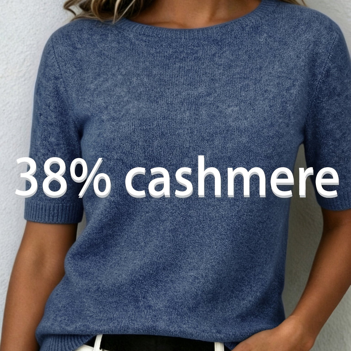 Alruna | Dames-top met korte mouwen en kasjmiergevoel – Zacht, elegant en casual T-shirt