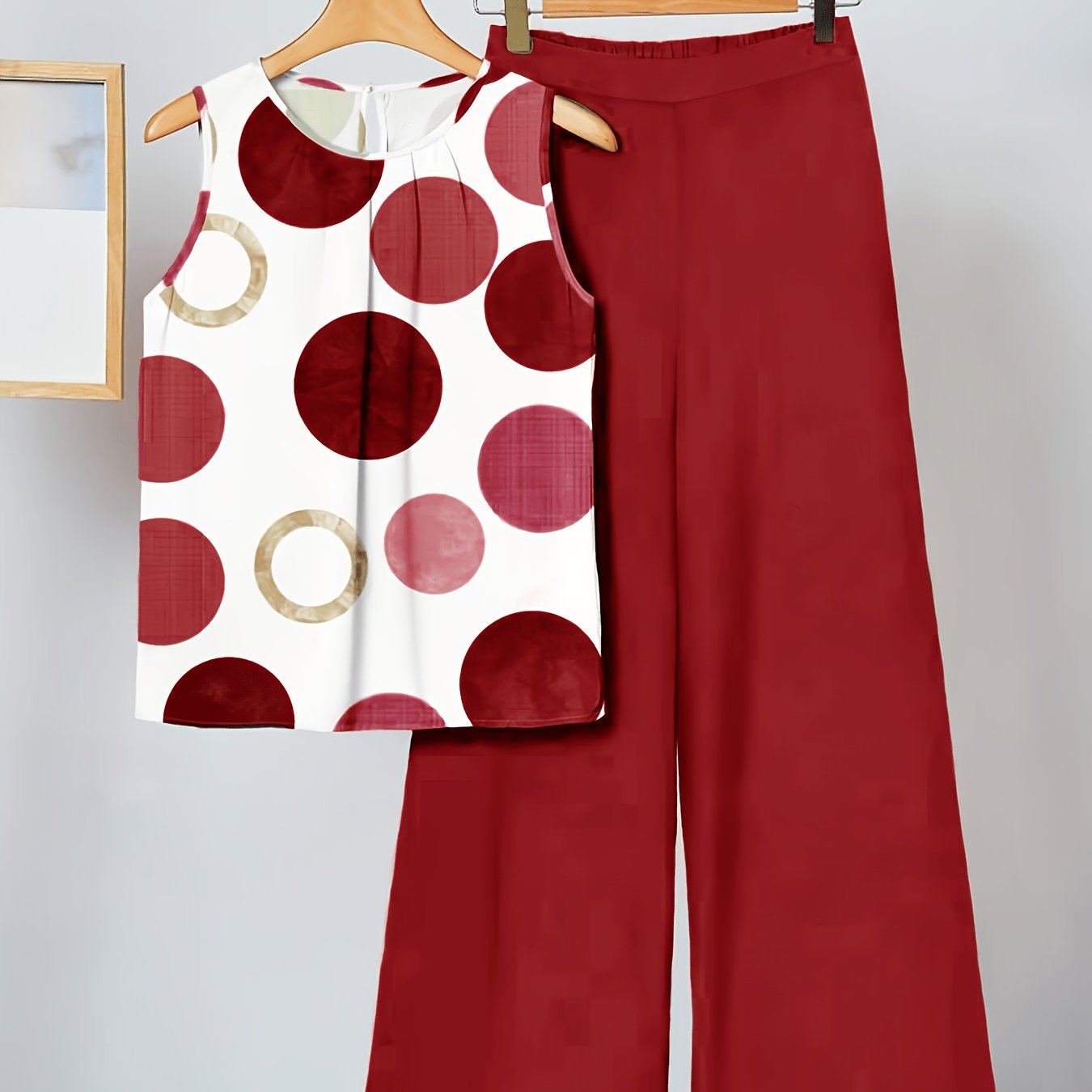 Ailyn | Damespak met stippen – 2-delige zomerse, casual en elegante outfit