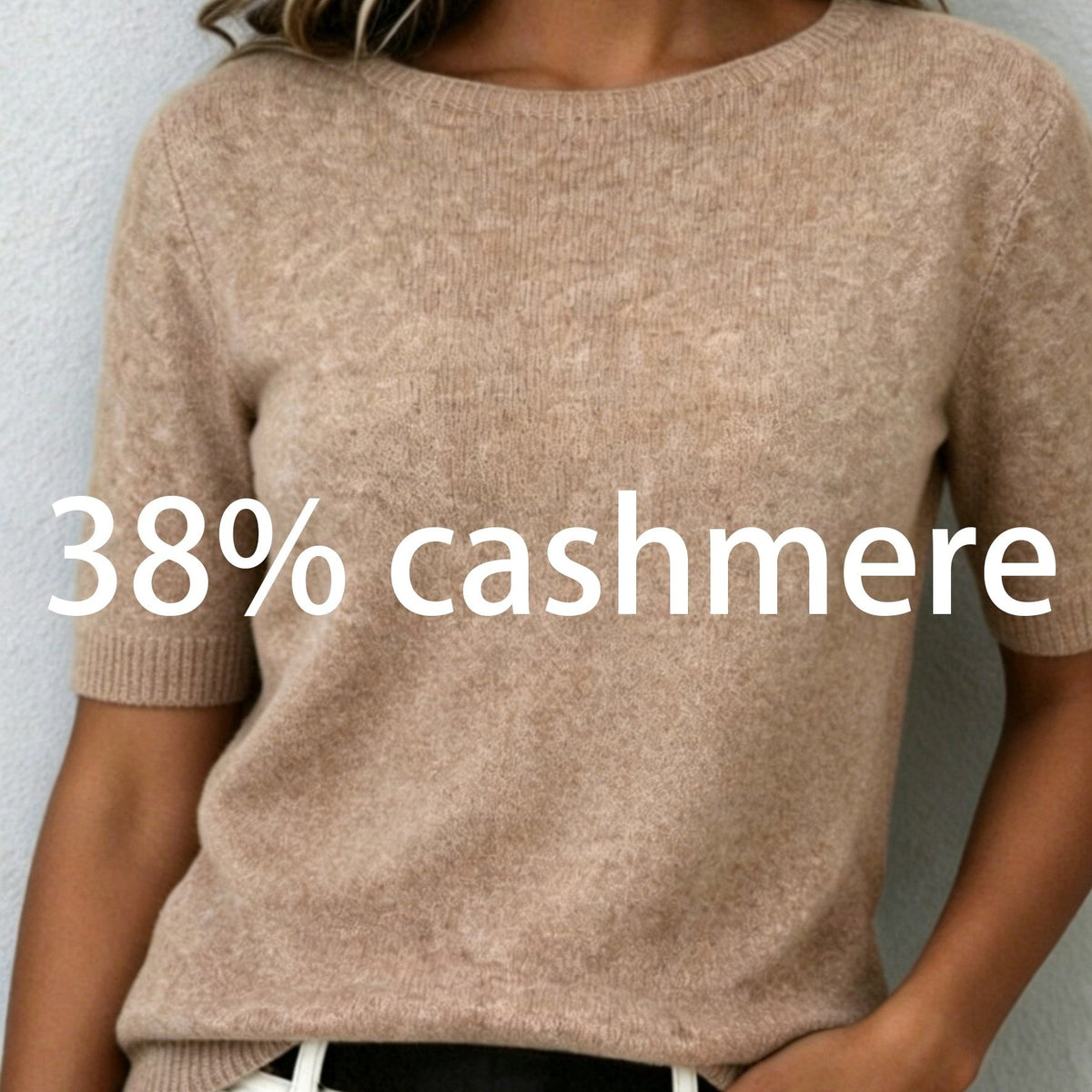 Alruna | Dames-top met korte mouwen en kasjmiergevoel – Zacht, elegant en casual T-shirt