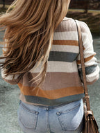 Feralisse | Gestreepte geribde damestrui – Elegante pullover