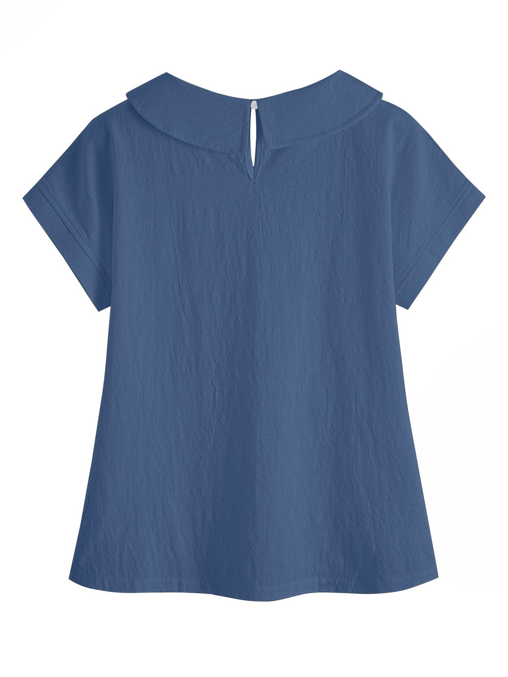 Paloma | Casual damesblouse – Shirt met korte mouwen en patchwork van kant