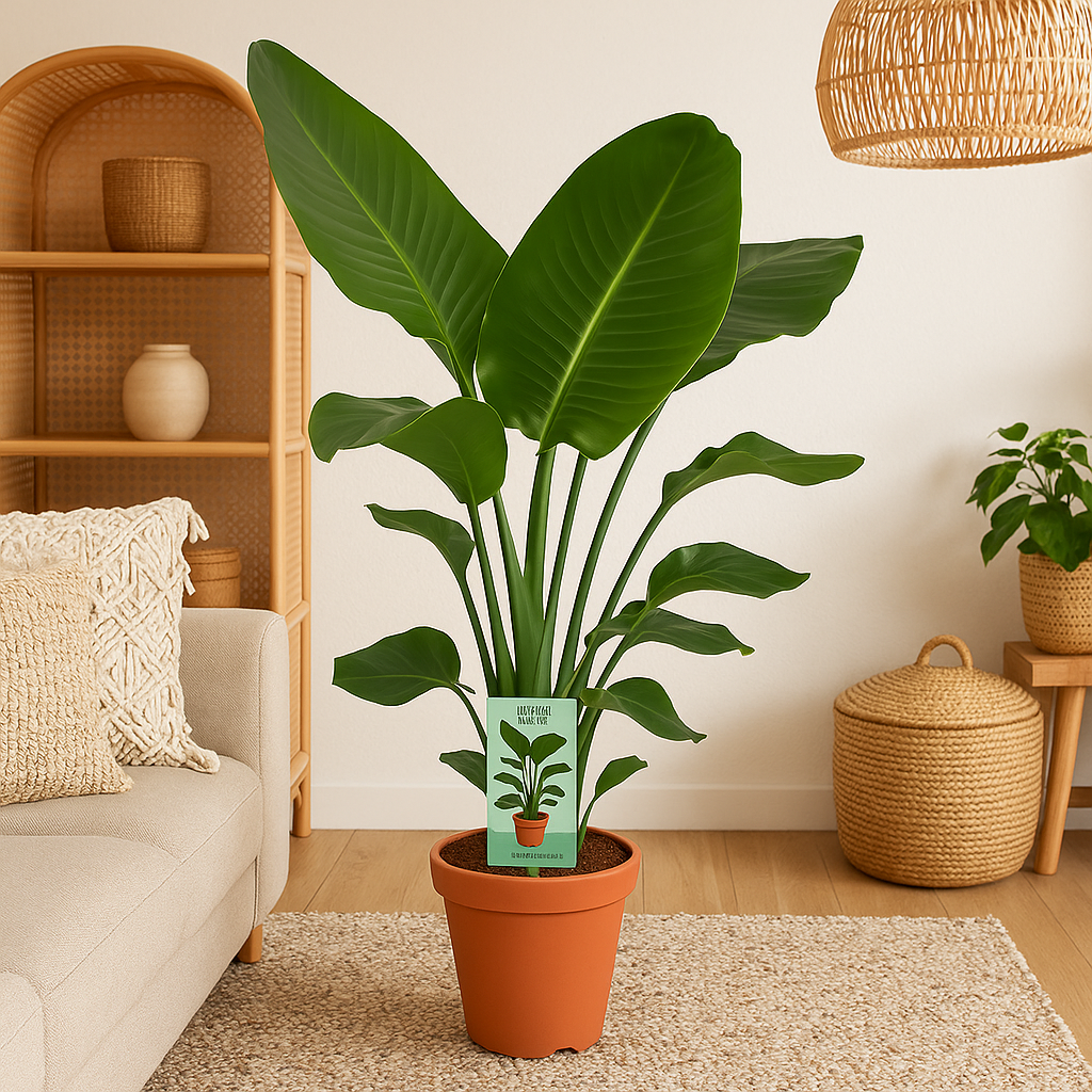 Strelitzia Nicolai - Paradijsvogelplant - Ø19cm - ↕90cm