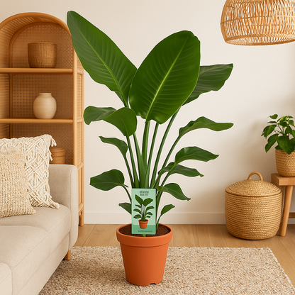 Strelitzia Nicolai - Paradijsvogelplant - Ø19cm - ↕90cm