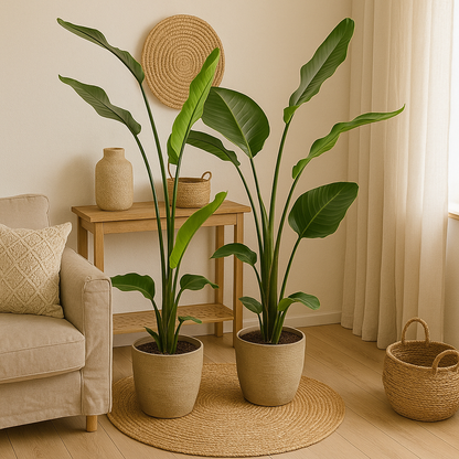 2x Strelitzia Nicolai - 130 cm - Ø17