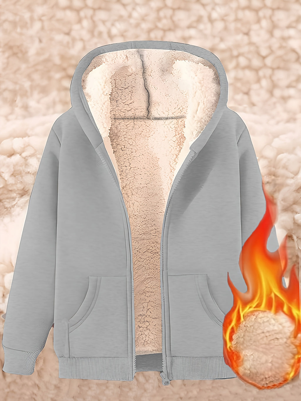 Ardelia | Dames fleecejas met capuchon – Warm, casual sweatshirtmodel