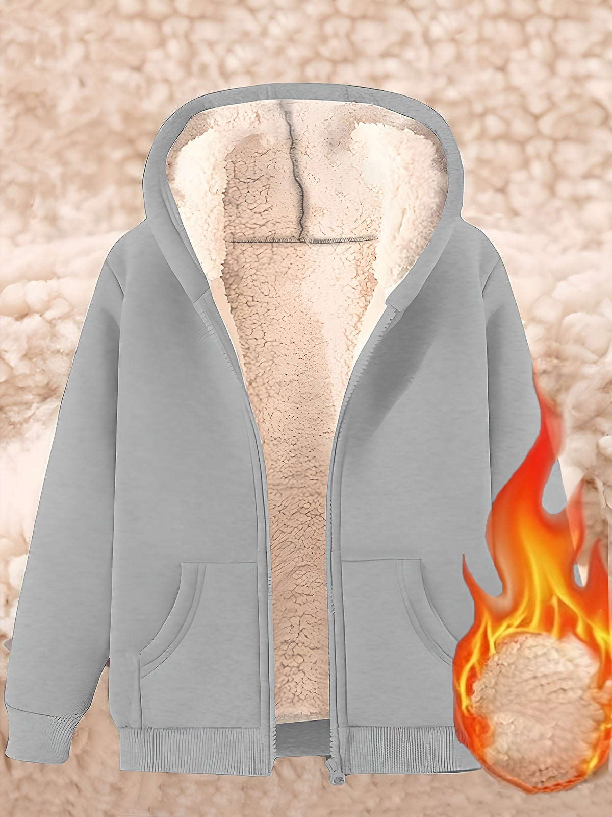 Ardelia | Dames fleecejas met capuchon – Warm, casual sweatshirtmodel