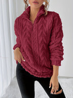 Liesbeth | Warm fleece-sweatshirt voor dames – Casual trui met lange mouwen voor koelere dagen