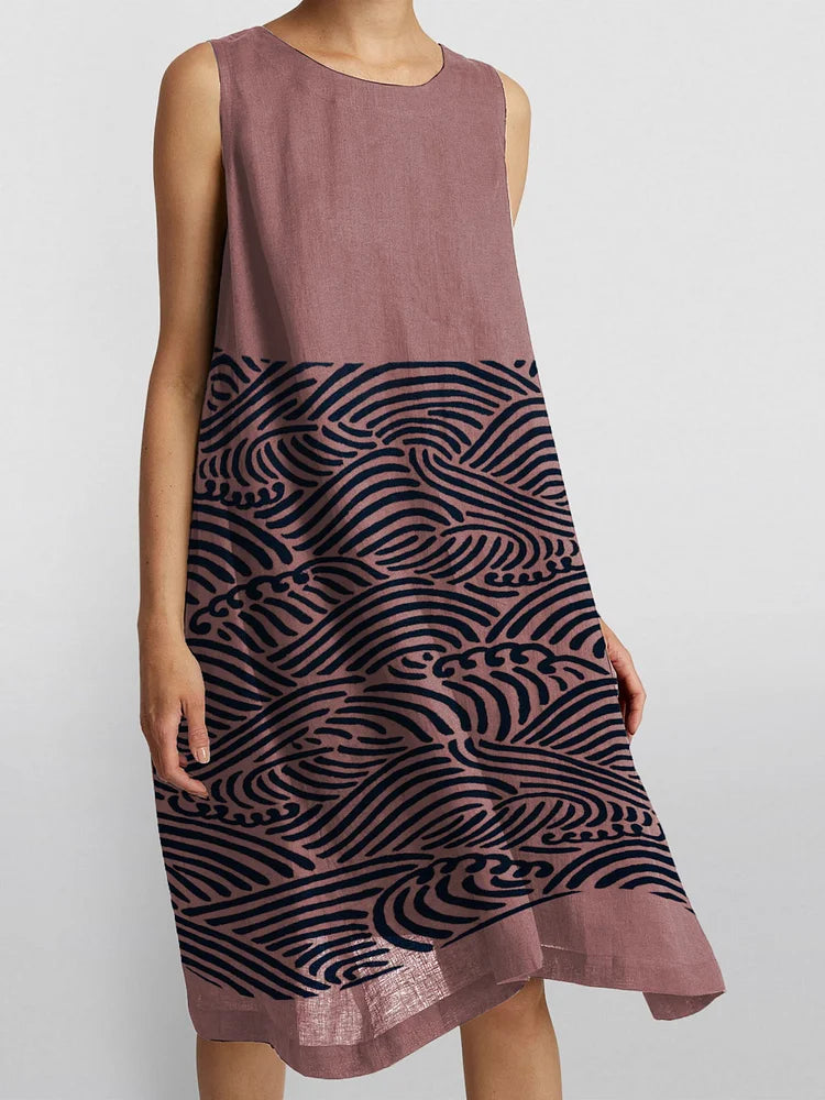 Odel | Chique casual jurk voor dames – tijdloze charme, elegante, soepel vallende midi-jurk