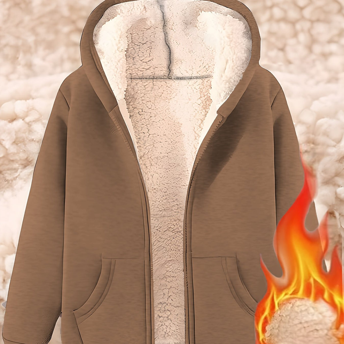 Ardelia | Dames fleecejas met capuchon – Warm, casual sweatshirtmodel