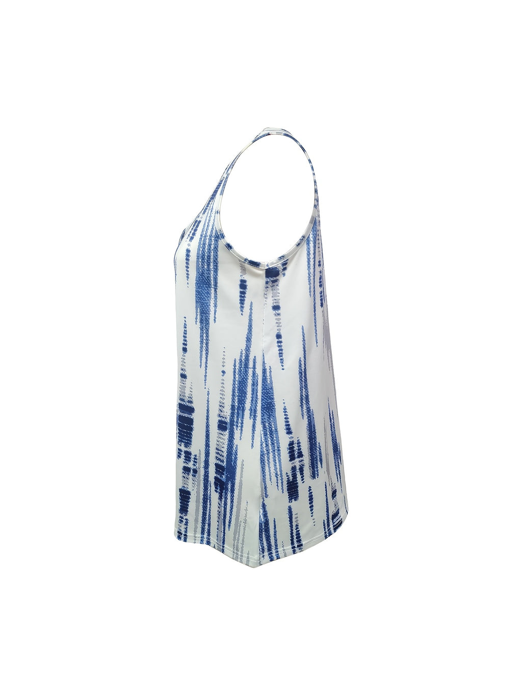 Talise | Casual damesblouse met print – Mouwloos zomershirt met V-hals