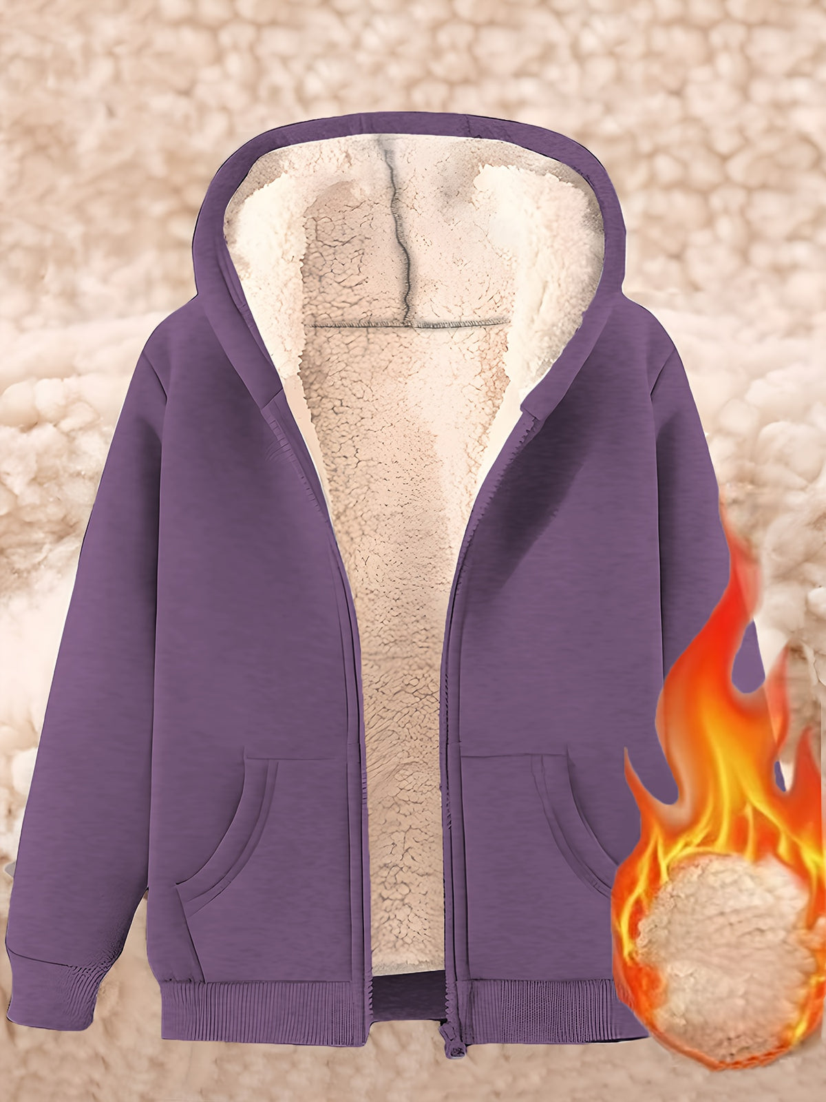 Ardelia | Dames fleecejas met capuchon – Warm, casual sweatshirtmodel