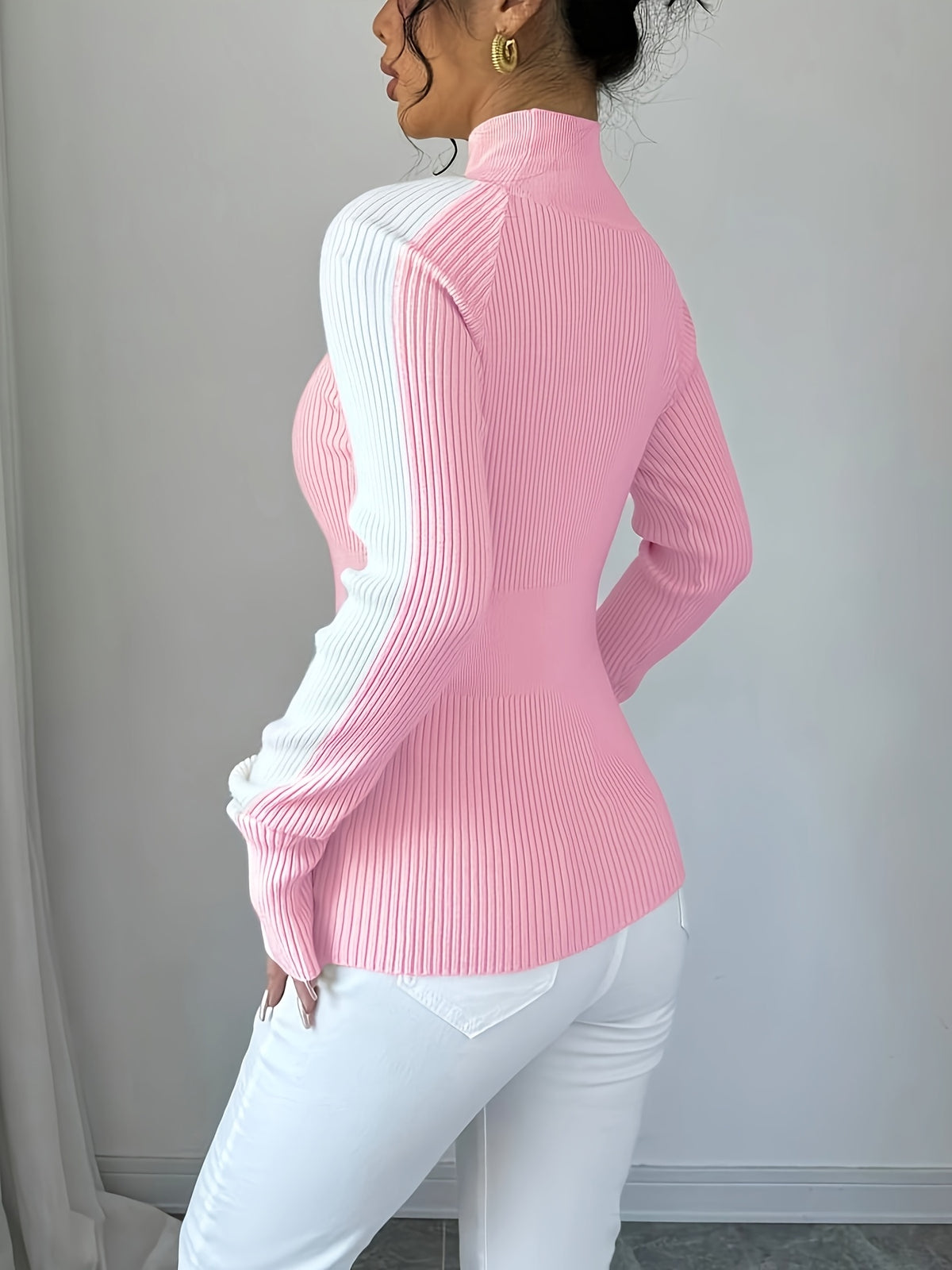 Josina | Dames Coltrui met Contrasterende Kleur, Zachte Stof & Comfortabele Pasvorm