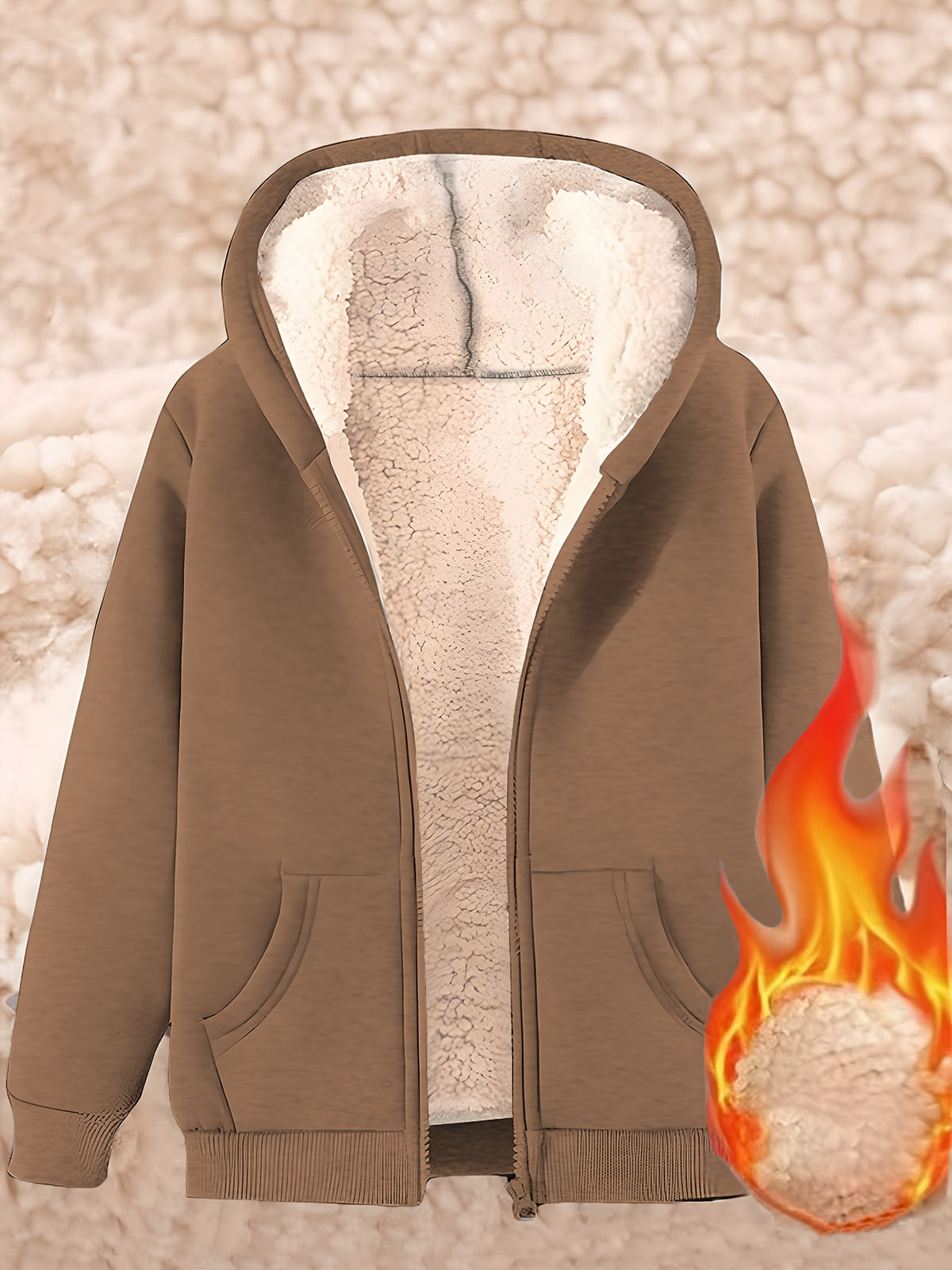 Ardelia | Dames fleecejas met capuchon – Warm, casual sweatshirtmodel