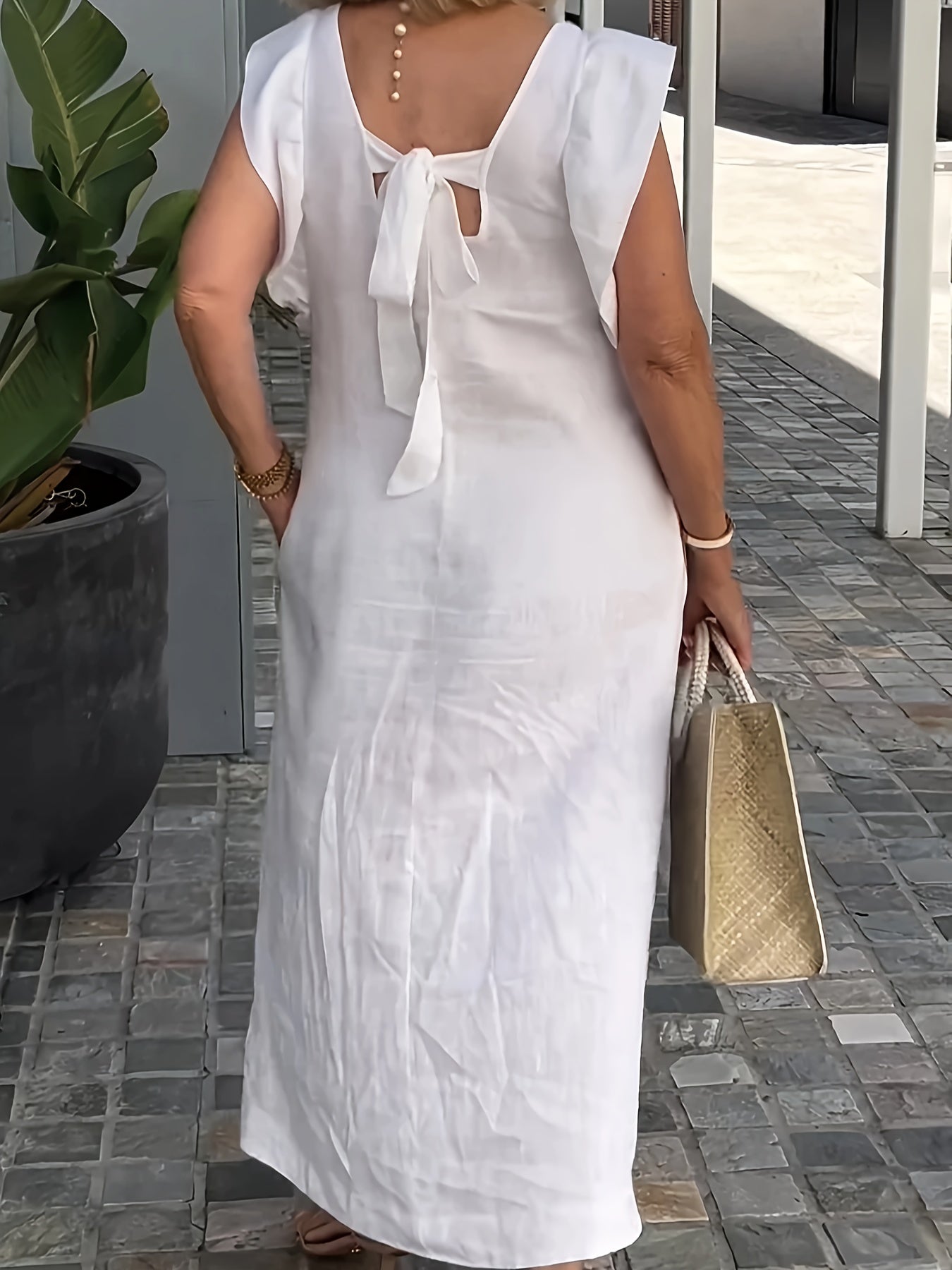 Tria | Elegante casual jurk voor dames – Chique midi-jurk voor elke dag in de zomer
