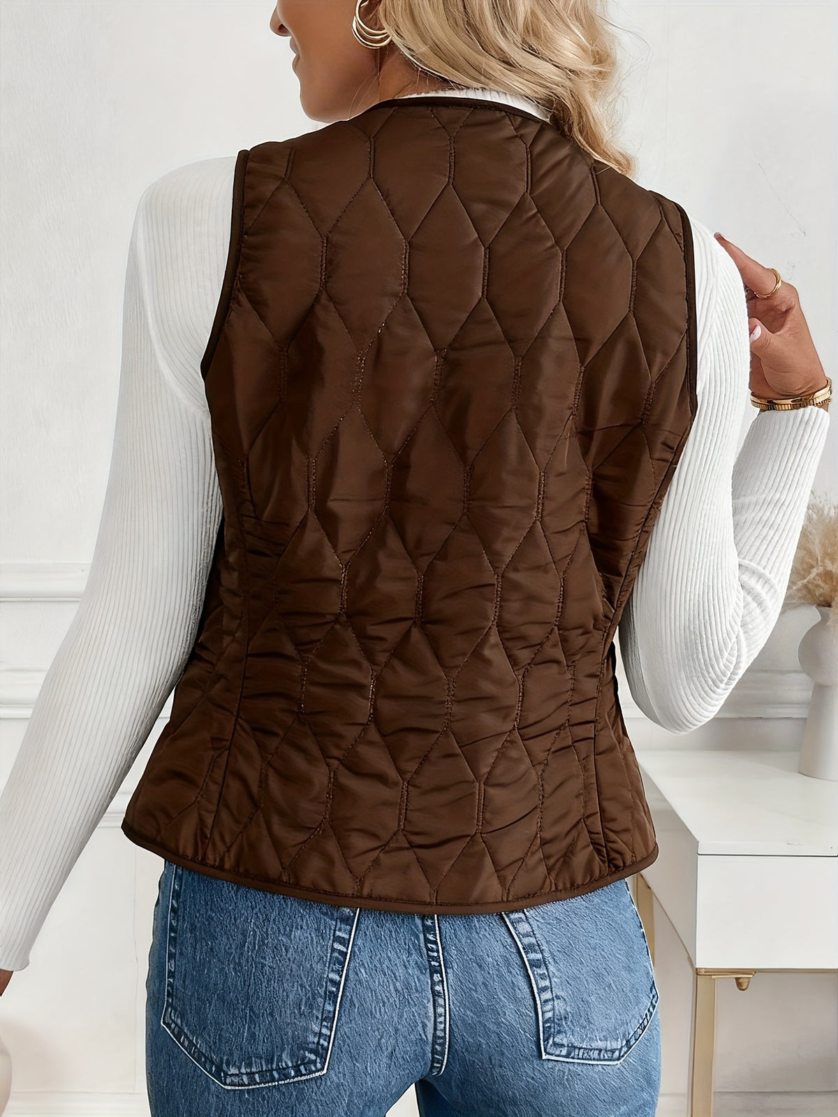 Aimee | Winterjas voor dames met thermische voering – Warm, geïsoleerd vest voor koud weer