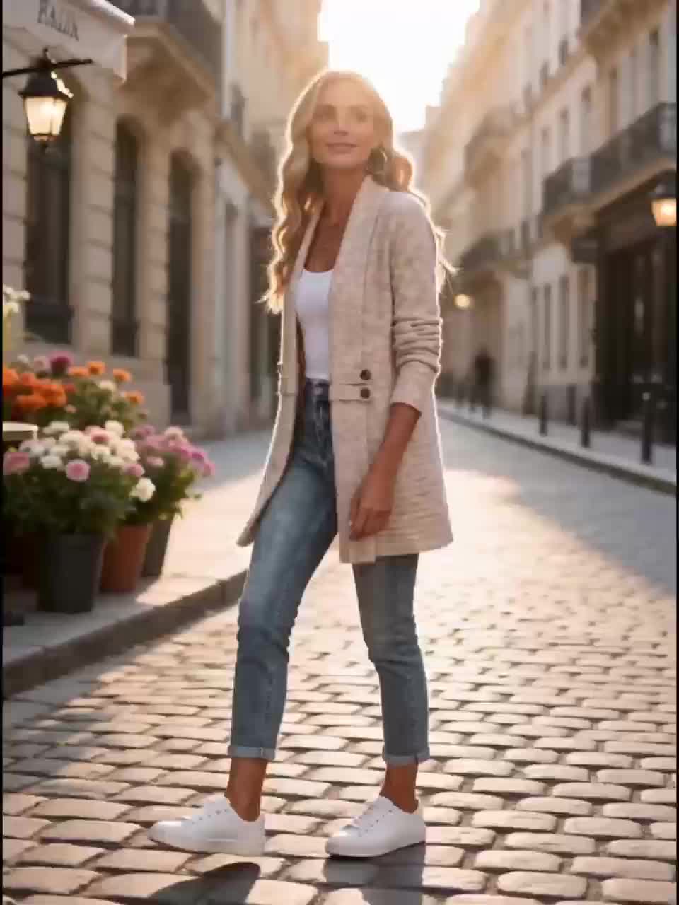 Wistera | Damesvest Cardigan – Dubbele Knoopsluiting, Ceintuur, Midilang & Losse Pasvorm