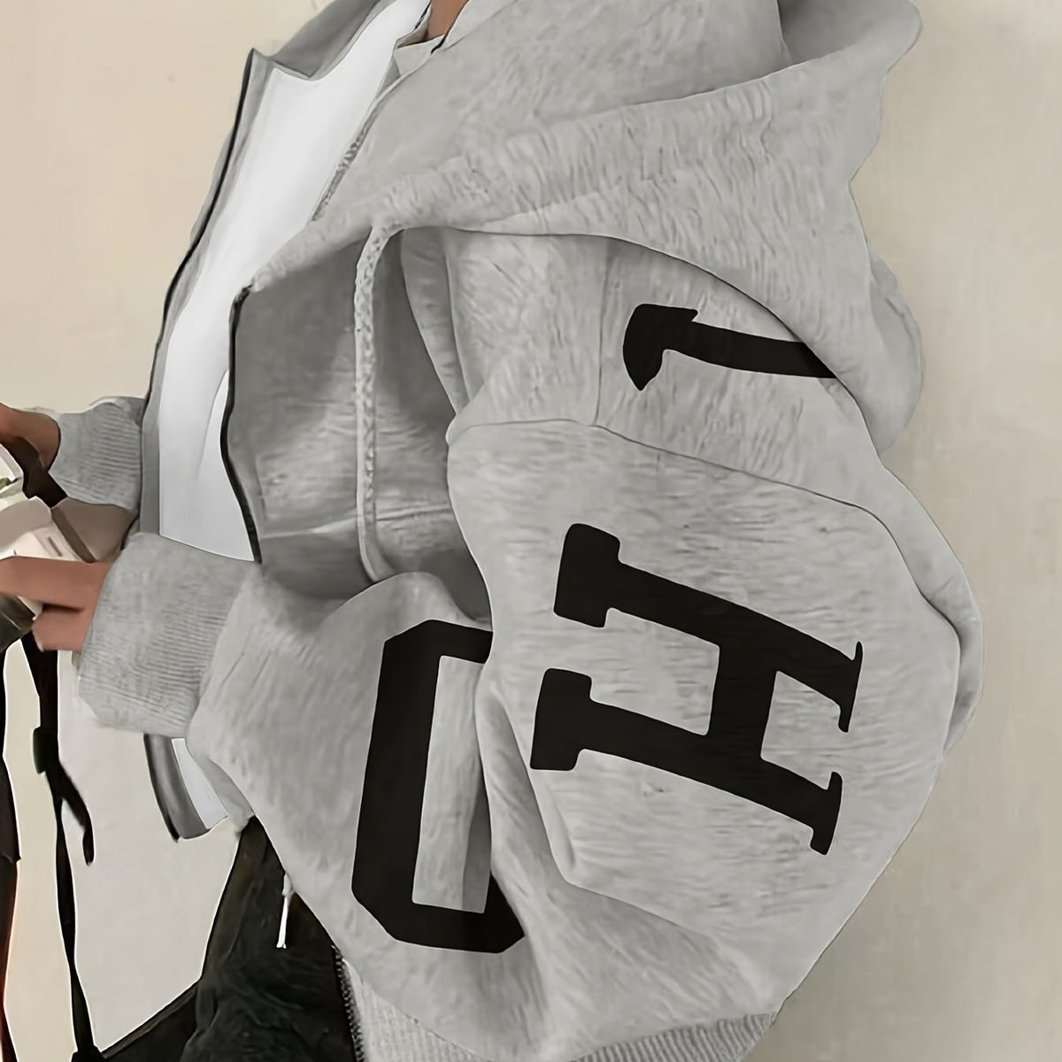 Arina | Hoodie met print voor dames – Y2K-stijl casual trui met capuchon