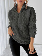 Liesbeth | Warm fleece-sweatshirt voor dames – Casual trui met lange mouwen voor koelere dagen
