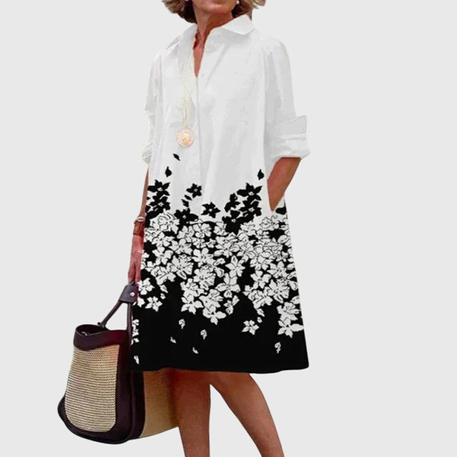 Amra | Elegante midi-jurk voor dames met zakken – Casual A-lijn jurk