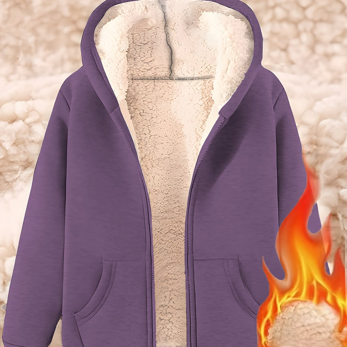 Ardelia | Dames fleecejas met capuchon – Warm, casual sweatshirtmodel