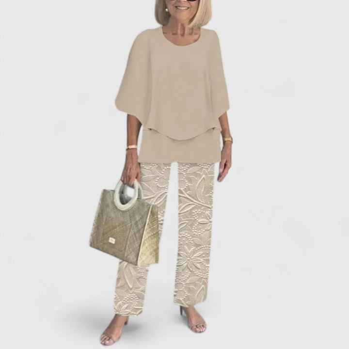 Elvira | Tweedelige formele set voor dames – Elegante, bij elkaar passende outfit