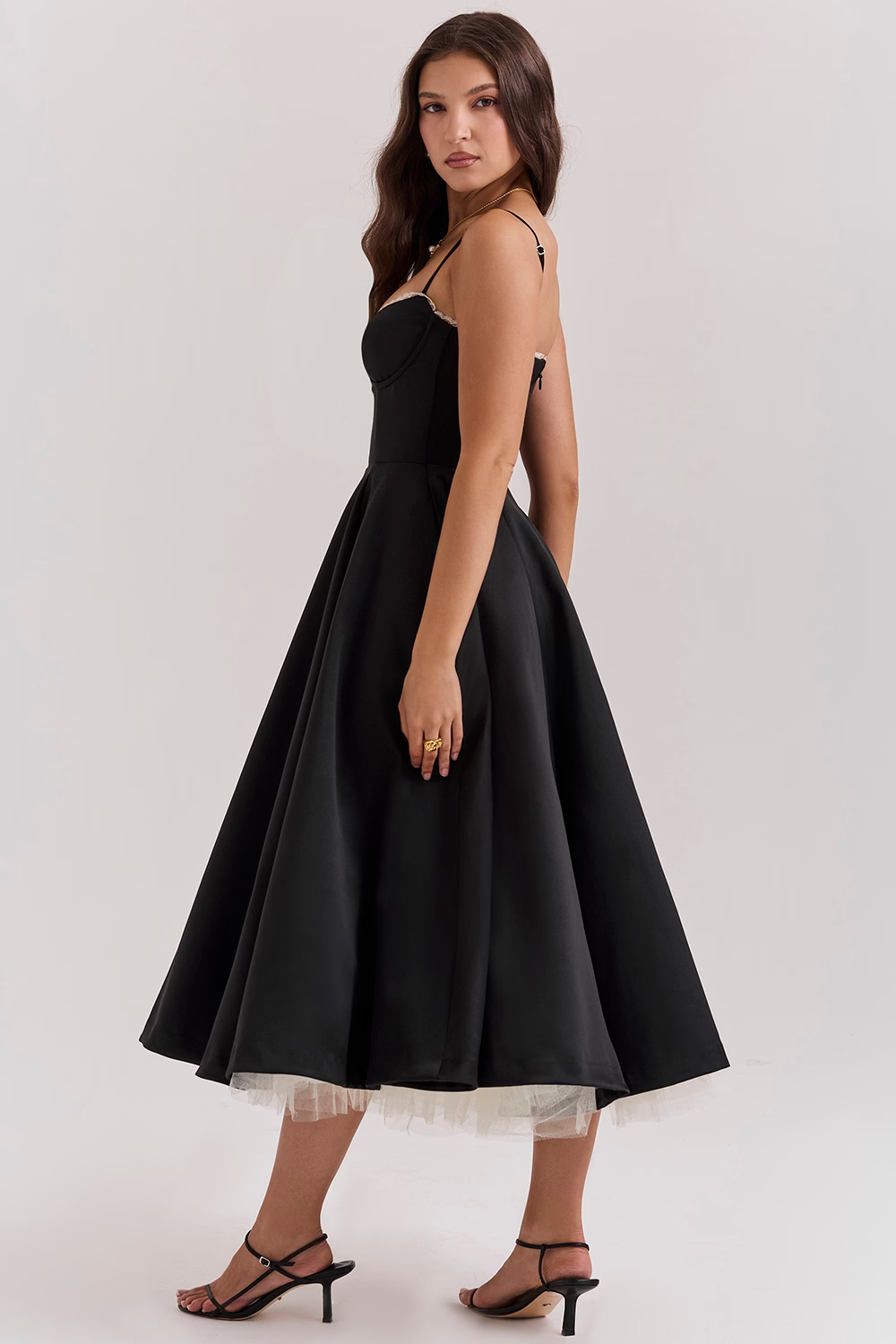 Alice | Satijnen Avondjurk voor Dames – Elegante Formele Fit & Flare Jurk