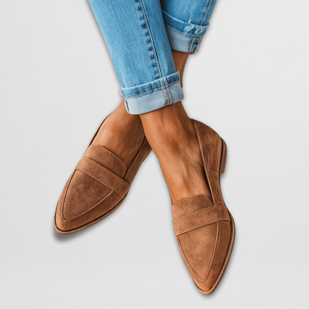 Emira | Zachte suède loafers voor dames – orthopedische, comfortabele instappers