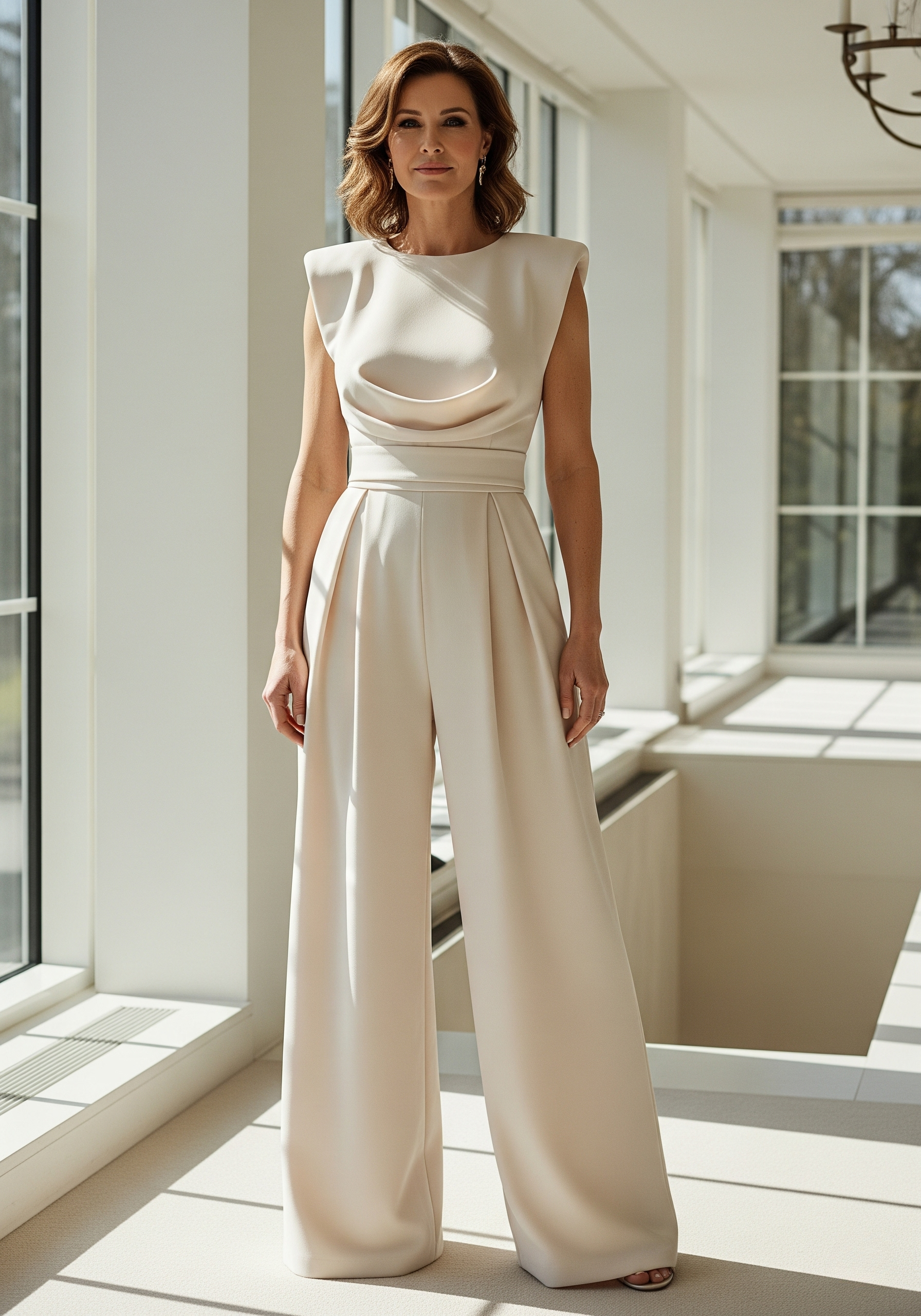 Preslyn | Dames Jumpsuit Elegant – Flatterend Model met Tailleaccent en Rechte Pijpen
