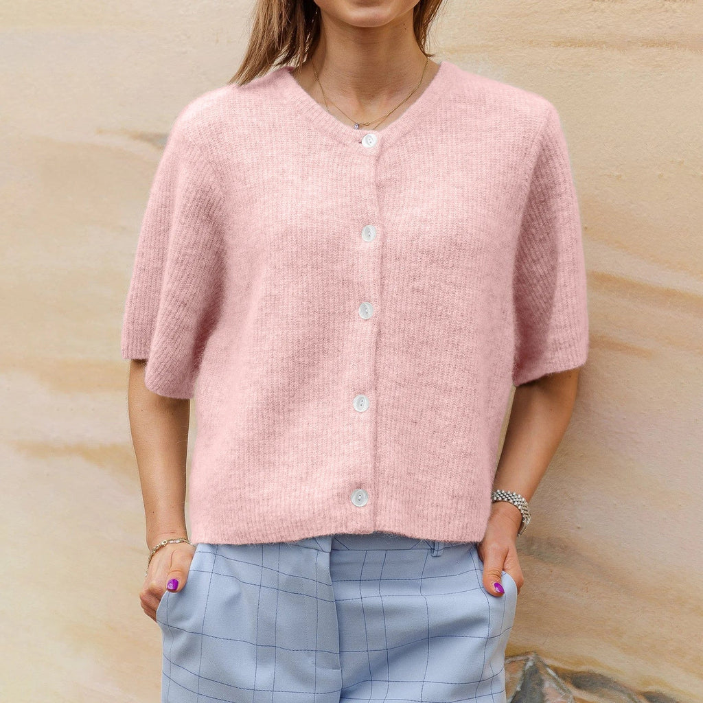 Frensje | Dames Cardigan met Korte Mouwen – Lichtgewicht Gebreid Vest