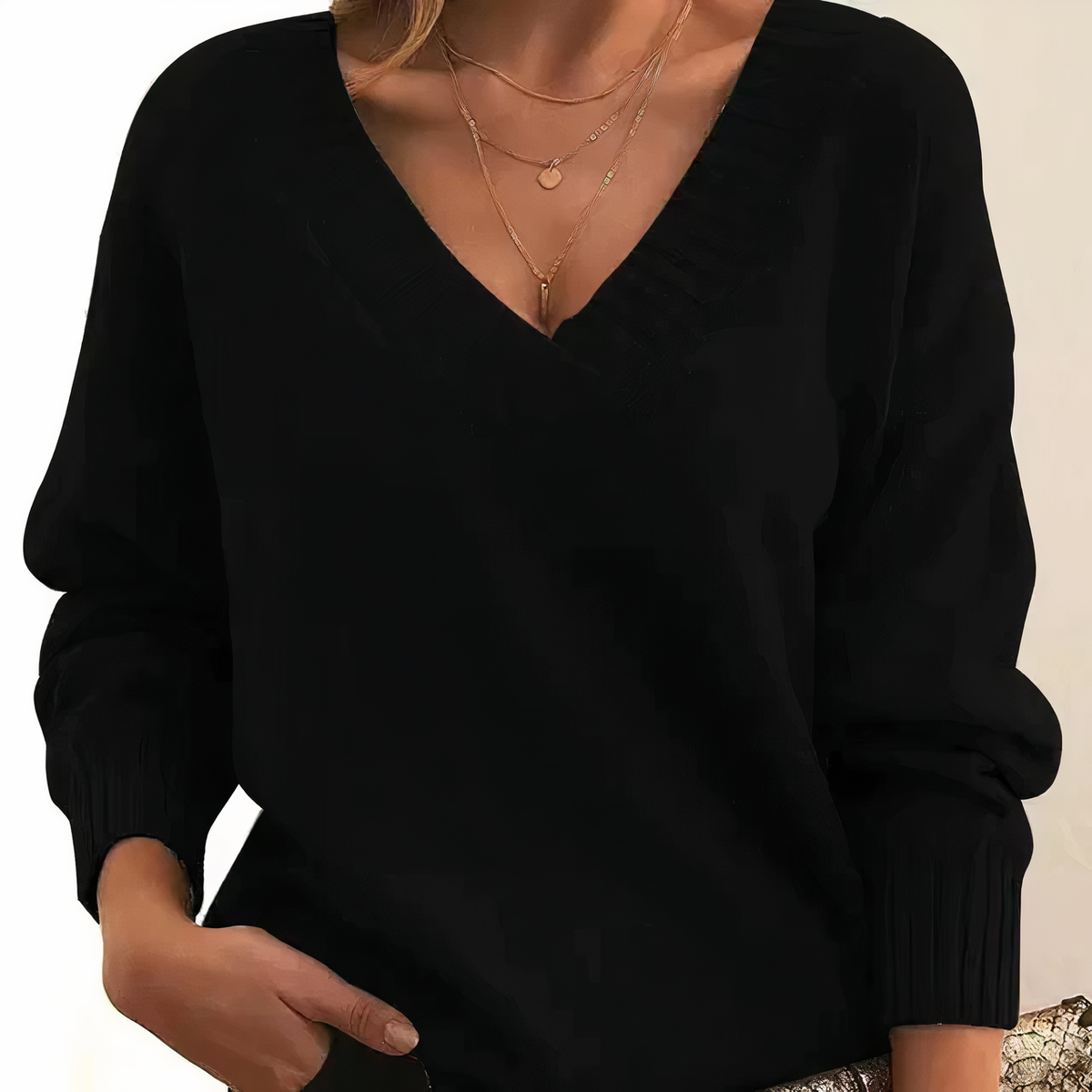 Zelyssia | Luxe Damestrui van Kasjmier – Elegante V-Hals, Zacht