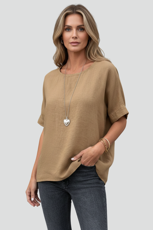 Addison | Blouse voor Dames – Casual Losvallende Top, Basic Mode T-shirt Stijl