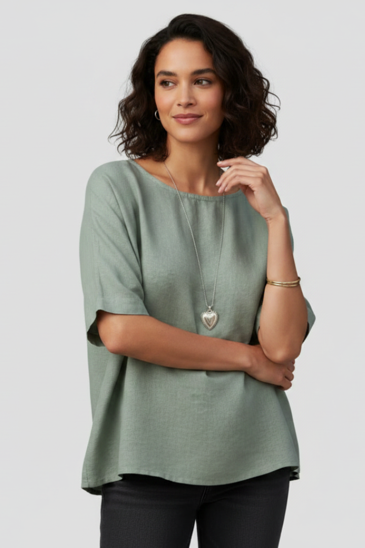Addison | Blouse voor Dames – Casual Losvallende Top, Basic Mode T-shirt Stijl