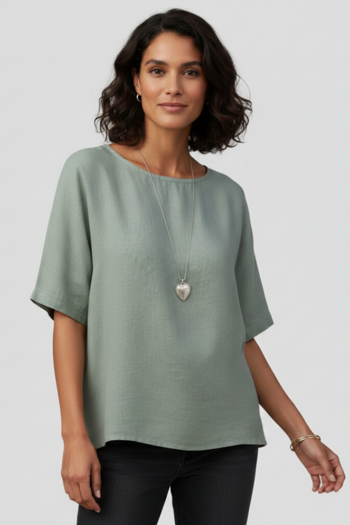 Addison | Blouse voor Dames – Casual Losvallende Top, Basic Mode T-shirt Stijl