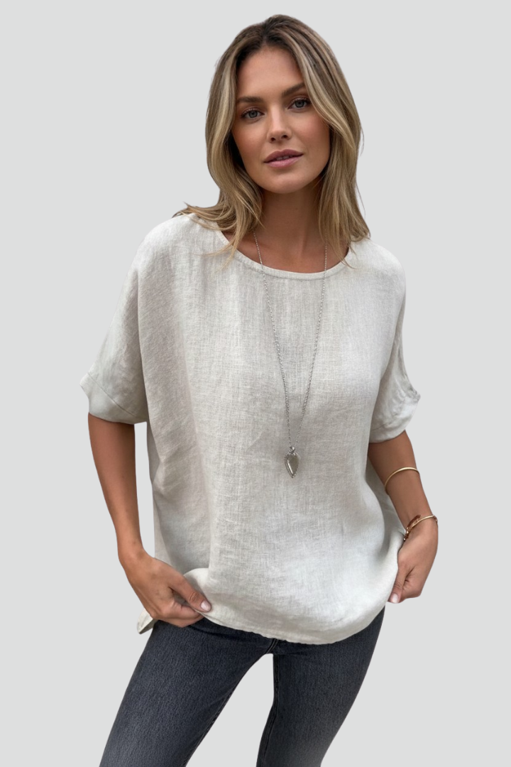 Addison | Blouse voor Dames – Casual Losvallende Top, Basic Mode T-shirt Stijl