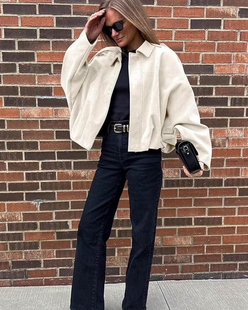 Harmina | Oversized Dames Bomberjack met Kraag en Ritssluiting