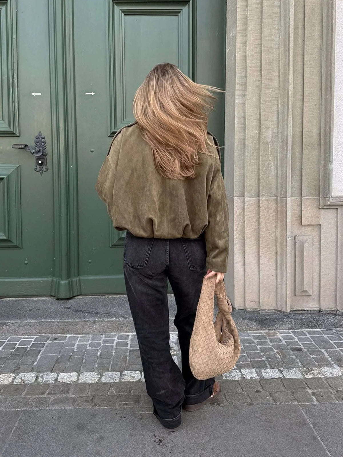 Harmina | Oversized Dames Bomberjack met Kraag en Ritssluiting