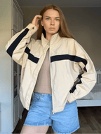 Aaricia | Dames Bomberjack met Vintage Colourblock