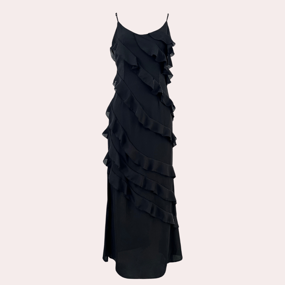 Elda | Chique gebreide midijurk voor dames – Elegante, nauwsluitende bodycon-jurk