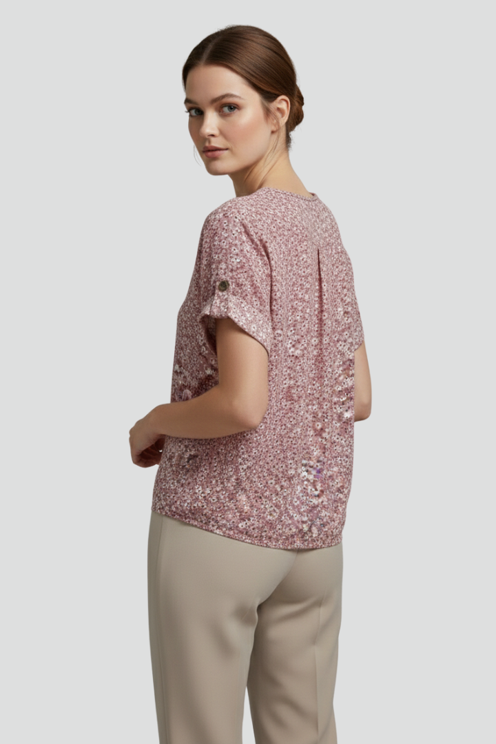 Anna | Bloemenprint Blouse voor Dames – Casual Zomerse Lichtgewicht Elegante Top