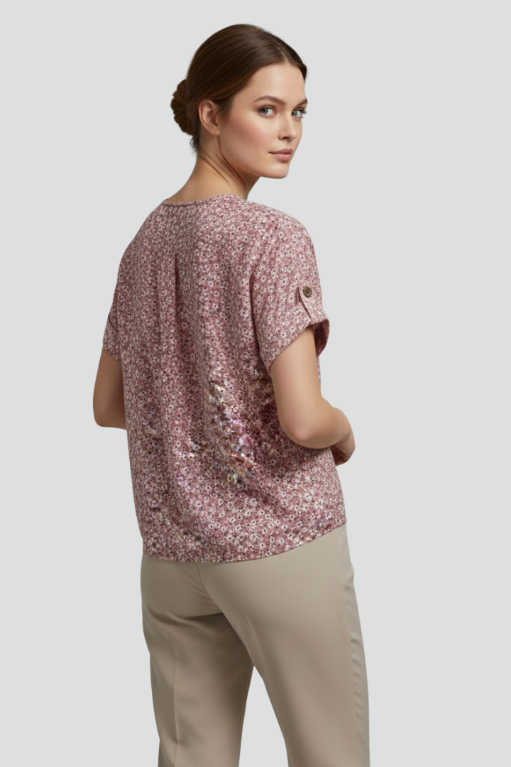 Anna | Bloemenprint Blouse voor Dames – Casual Zomerse Lichtgewicht Elegante Top